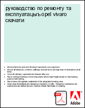 ����������� �� ������� �� ������������ opel vivaro �������